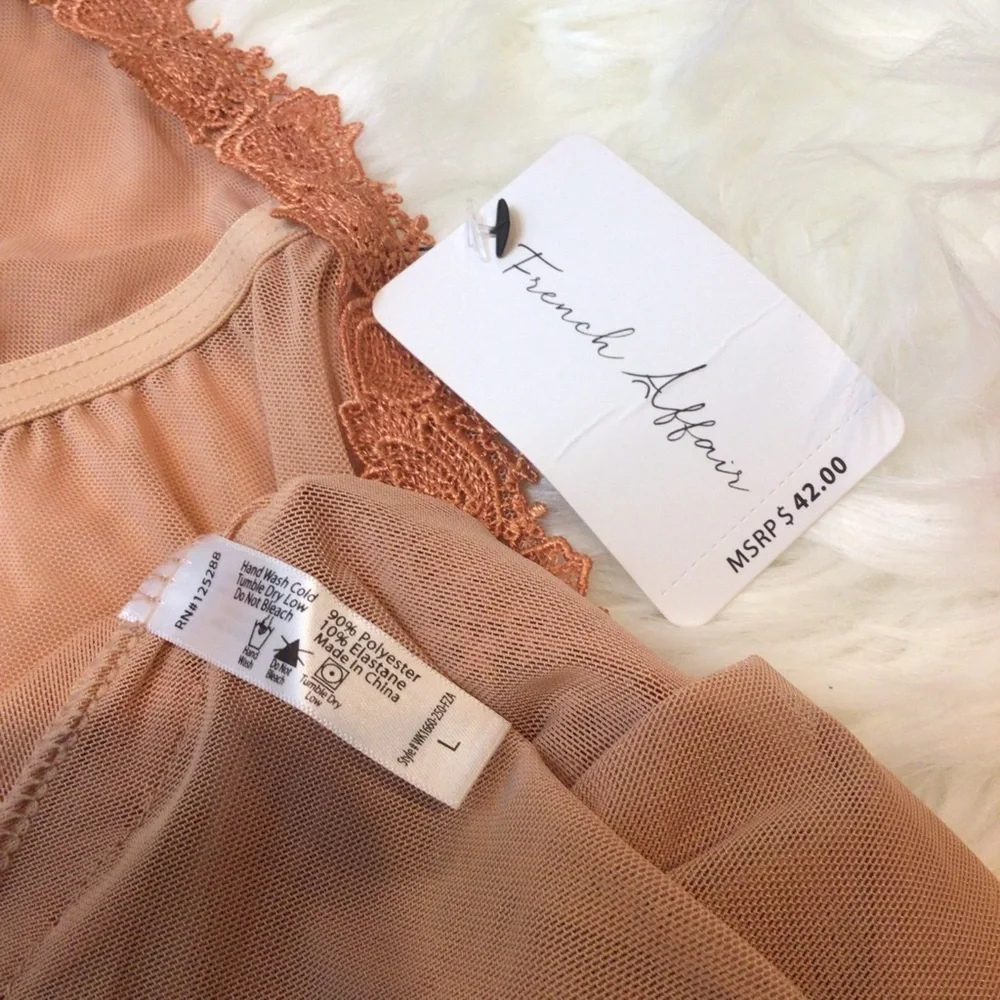 French Affair Tuscany Babydoll Nightie & Panty Set
